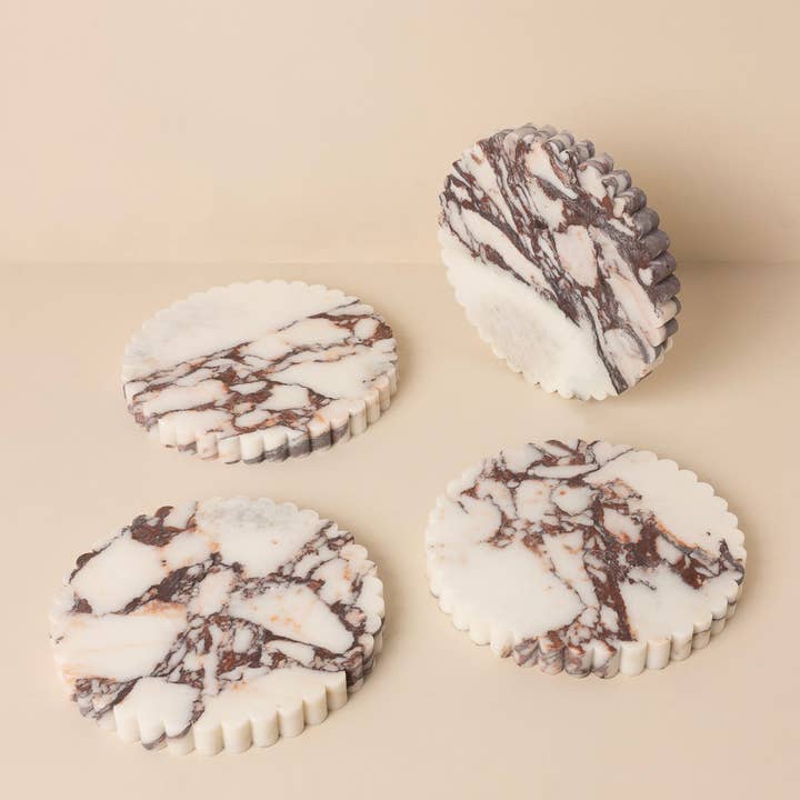 il Pietra - Wholesale Decorative tray - The Curvy (Calacatta Viola)1