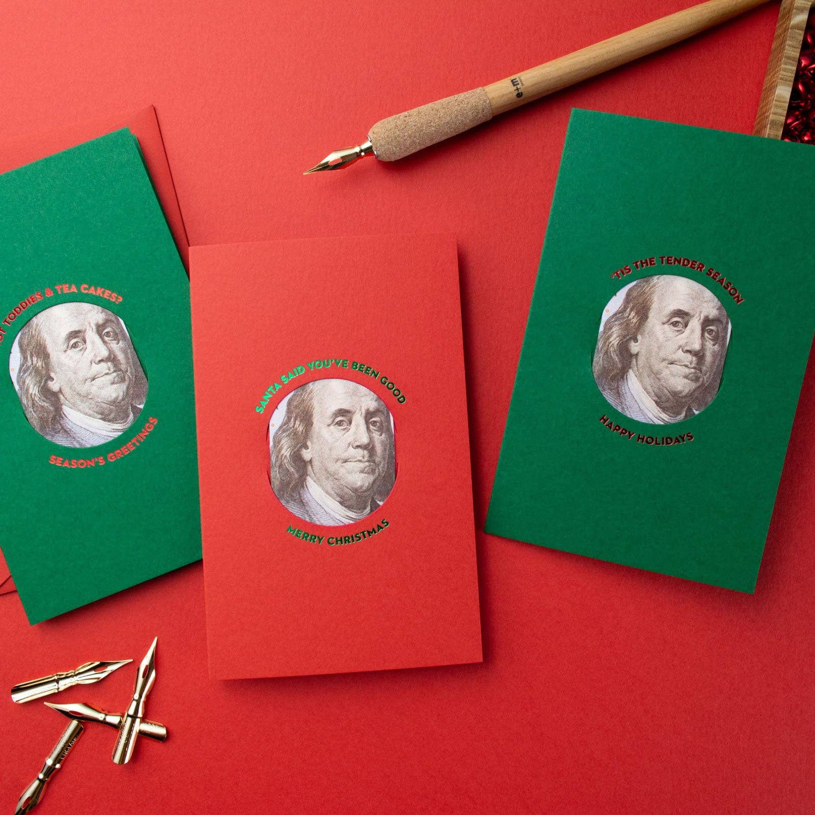 Dear Beni - Vendita all'ingrosso Biglietti di auguri di Natale - Carta di credito Santa Said3