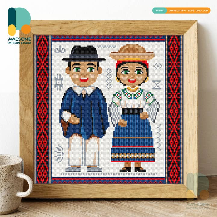 DS2462-120x120 Ecuadorian Clothing, Diamond Painting Kit for wholesale by Awesome Pattern Studio