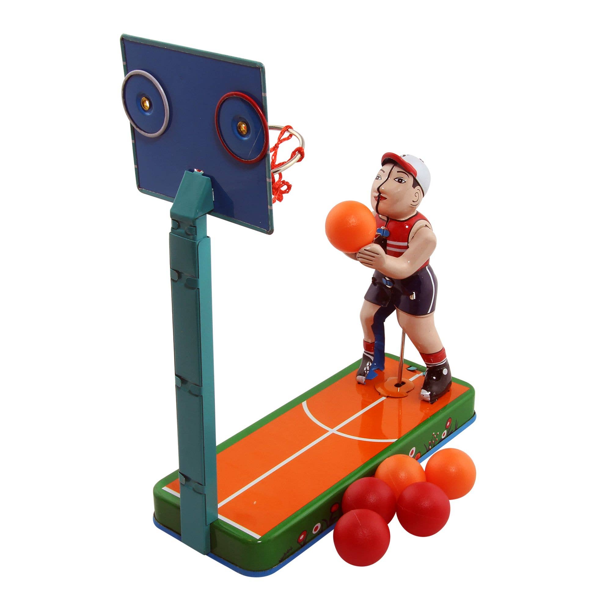 Tribal Trade GmbH - Wholesale Decorative Figurine - Tin toy basketball player basketball made of tin3