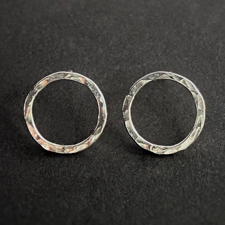 Open Circle Studs - Sterling Silver for wholesale by Blue and Blue