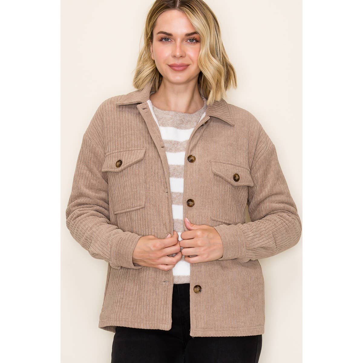 STACCATO - Wholesale Jas - Dames - CORDUROY JAS MET BONTRAND6