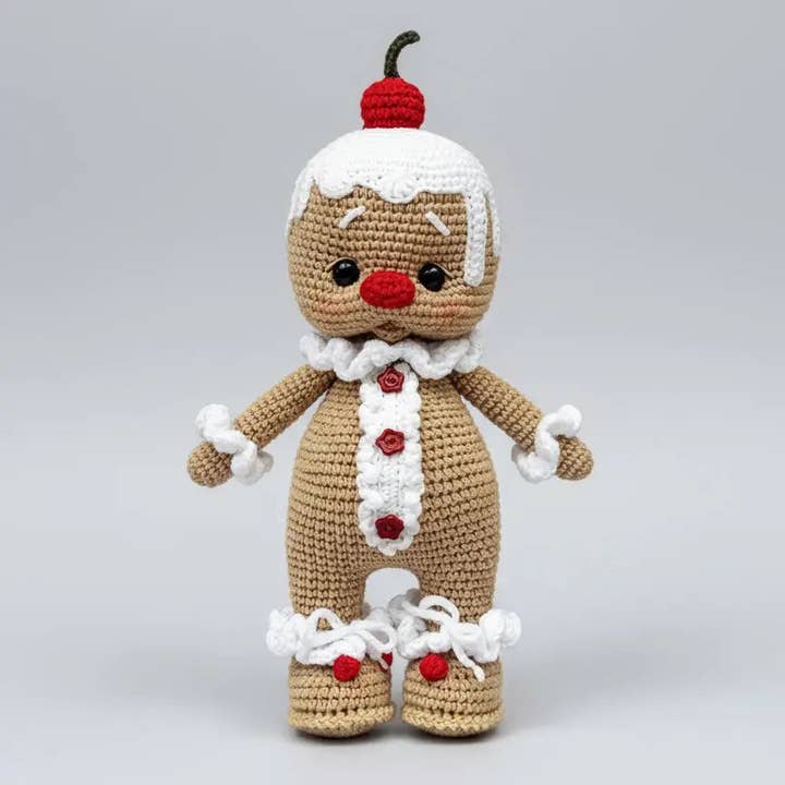 Muñeco de Jengibre de Ganchillo Hecho a Mano - Decoración y Regalo de Navidad para venta al por mayor de Joy Gift London