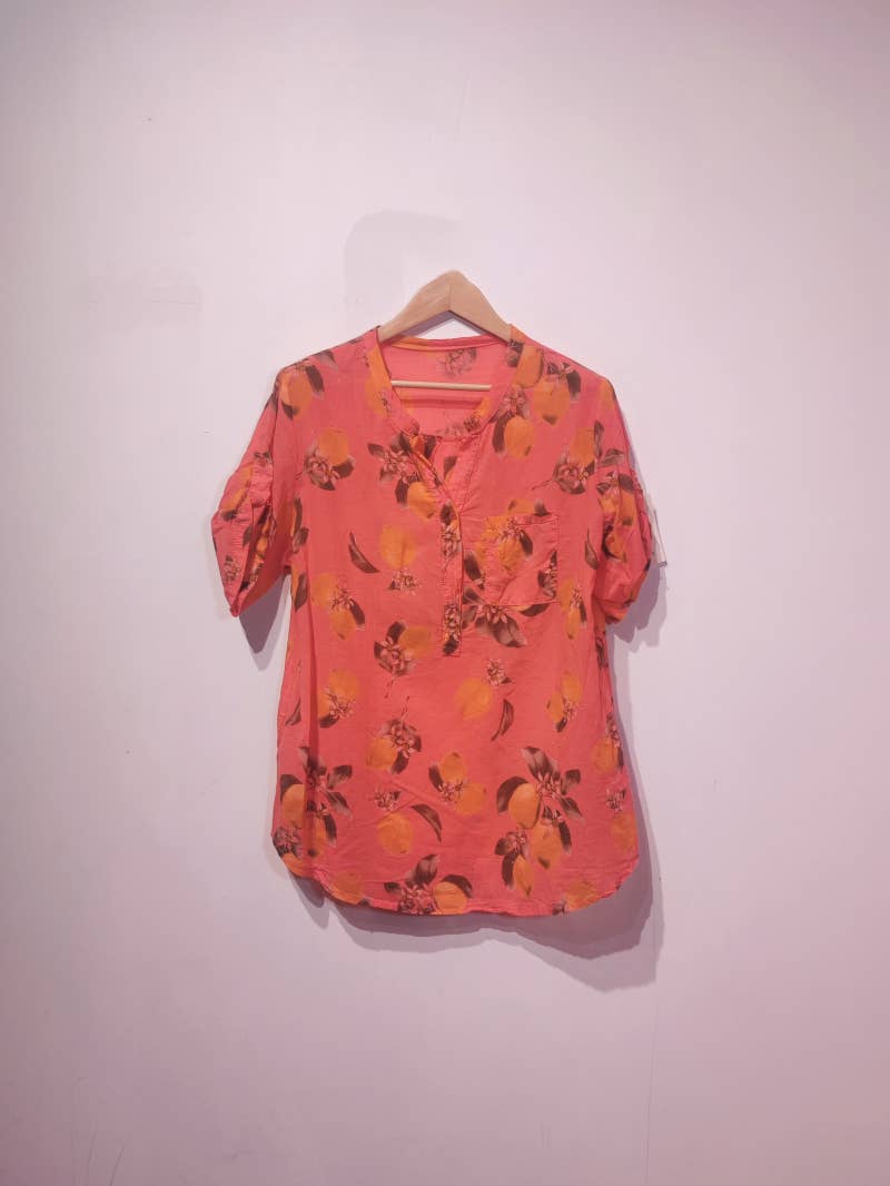 Pomelo paris - Wholesale Blouse - Women's - LISA LEMON CROPPED BLOUSE1