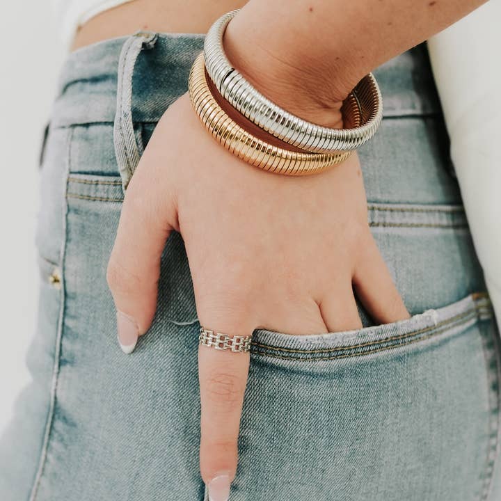 Pretty Simple - Wholesale Bangle Bracelet - Struck By Cupid Stretch Bangle Bracelet - WATERPROOF