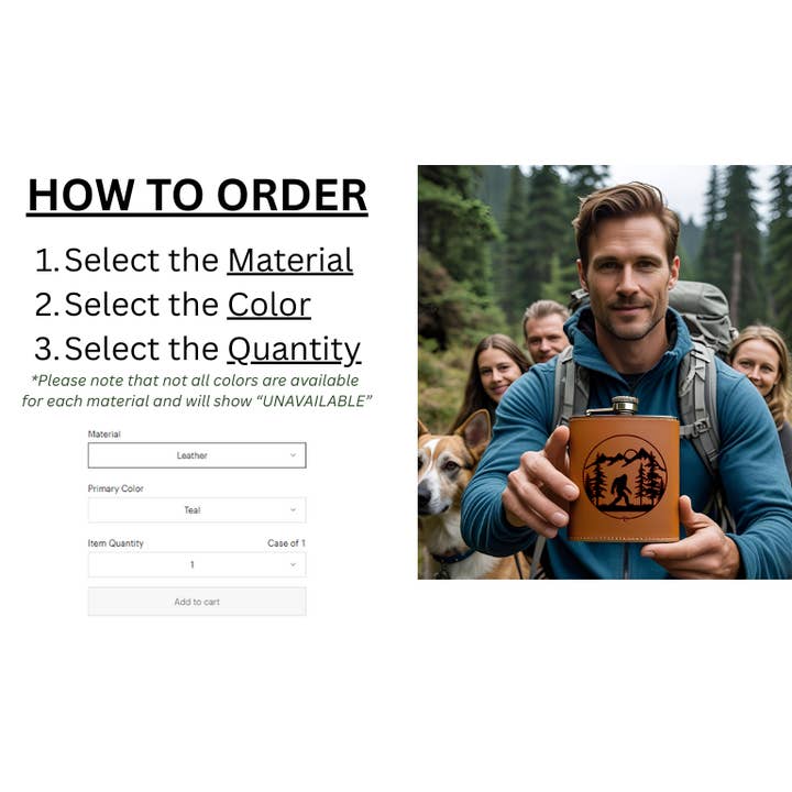 Beckman Design - Wholesale Flask - Flask- Pine Trees4