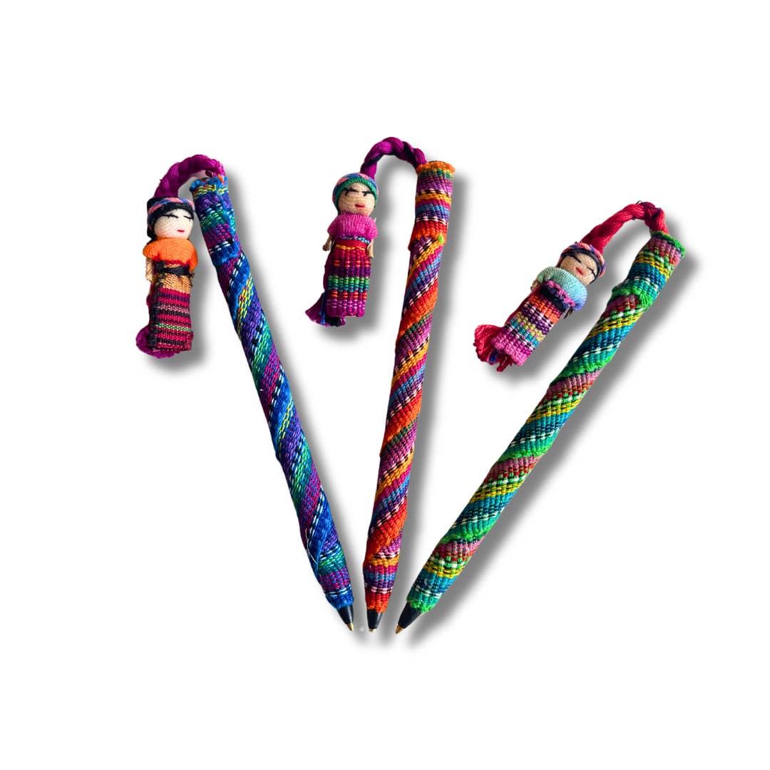 Lumily - Wholesale Pen - Worry Doll Pen Handmade Textile - Guatemala
