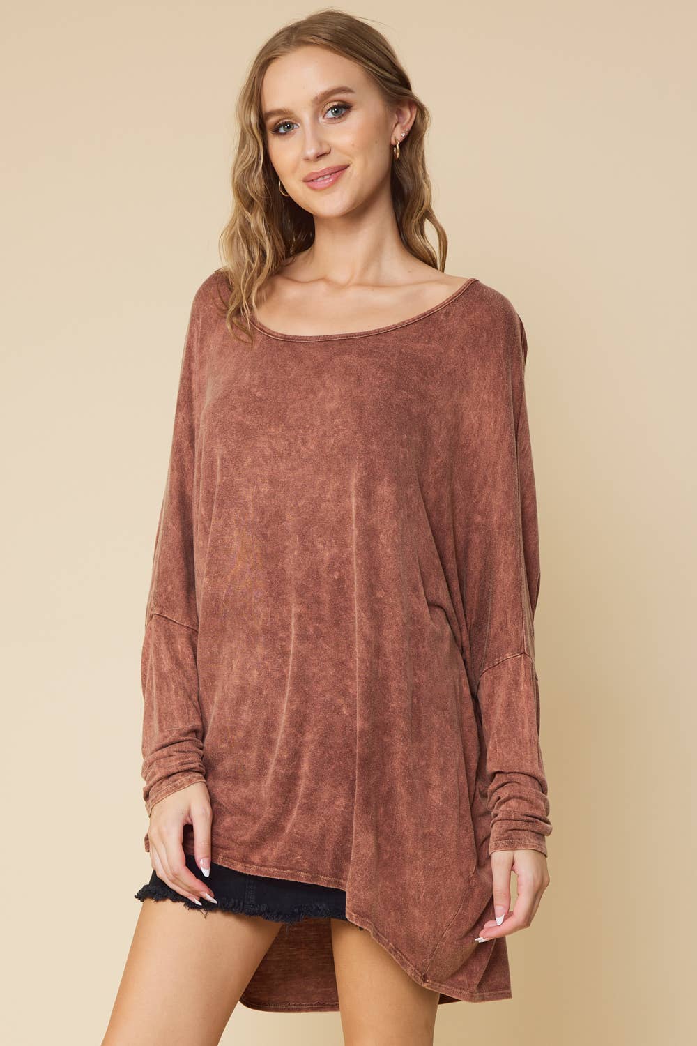 FSL Apparel – wholesale Tunika - Dam – ST3257 - TRÖJA ÖVER STORLEK PLAGG TIE DYE TUNIKA TOPP5