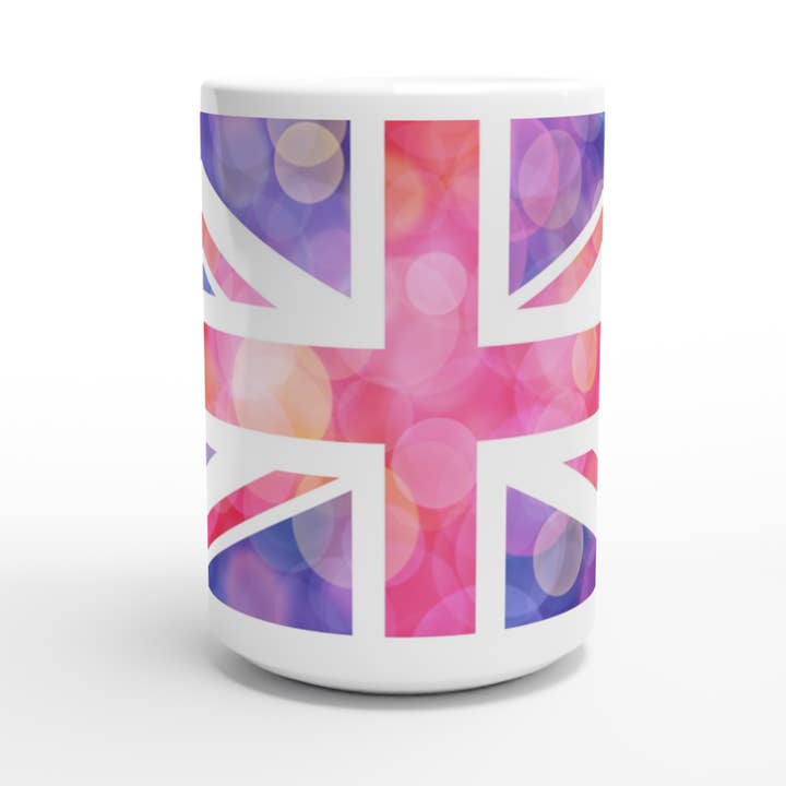 Winta Dai Art Limited Edition Platinum Jubilee Illuminated Union Jack large capacity 15oz Ceramic Mug for wholesale by Winta Dai Art