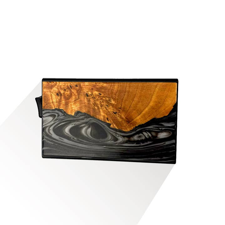 Wooden Element - Wholesale Wallet - Unisex - Wood/Resin Smart Pop-up Wallets (Assorted pack of 11)16