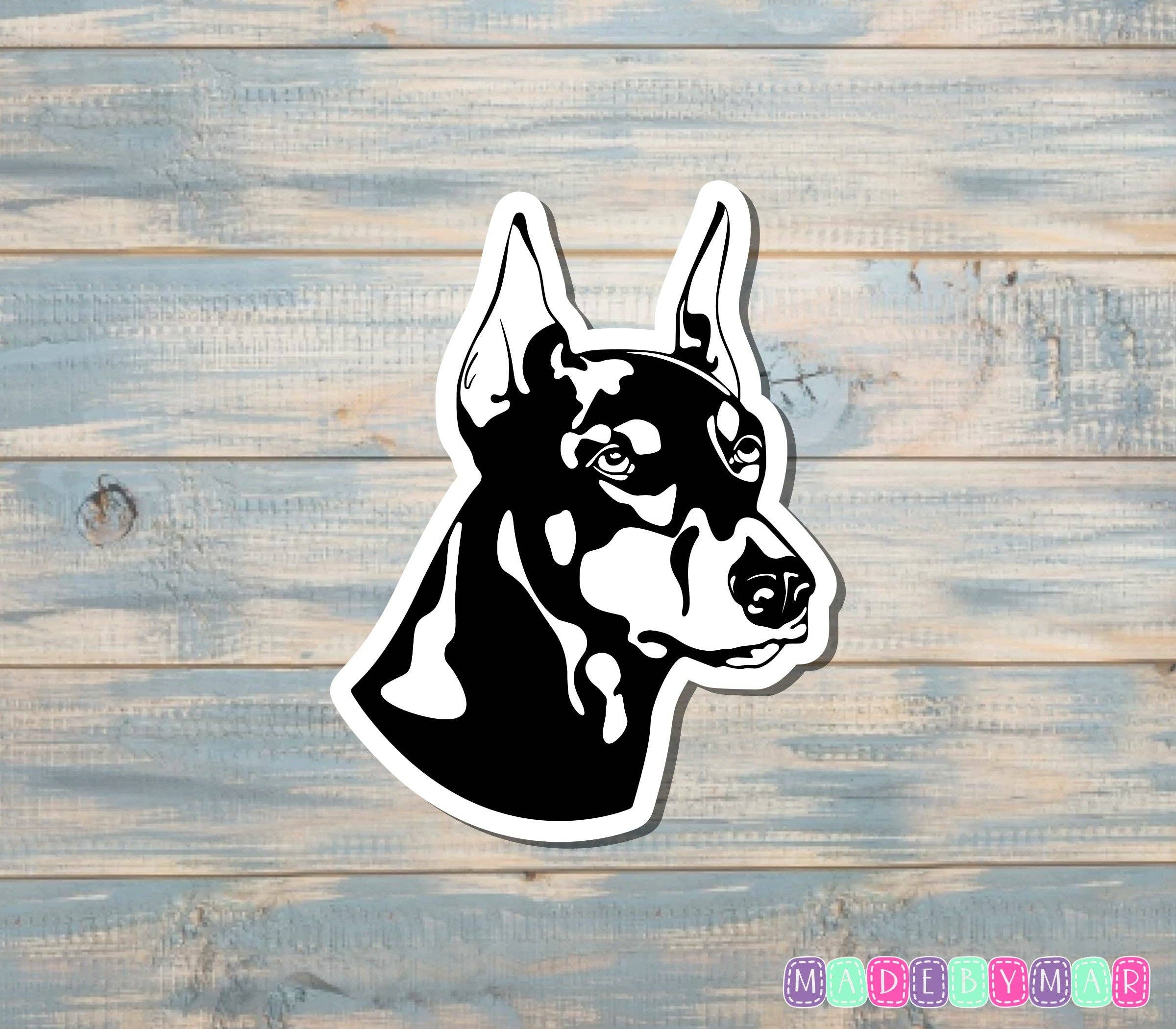 Handmade by Marlayna – wholesale Sticker – Doberman Pinscher Sticker |Sticker or Magnet0