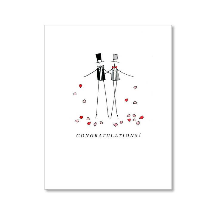 "MR. & MR." CONGRATULATIONS CARD for wholesale by LO in LONDON®