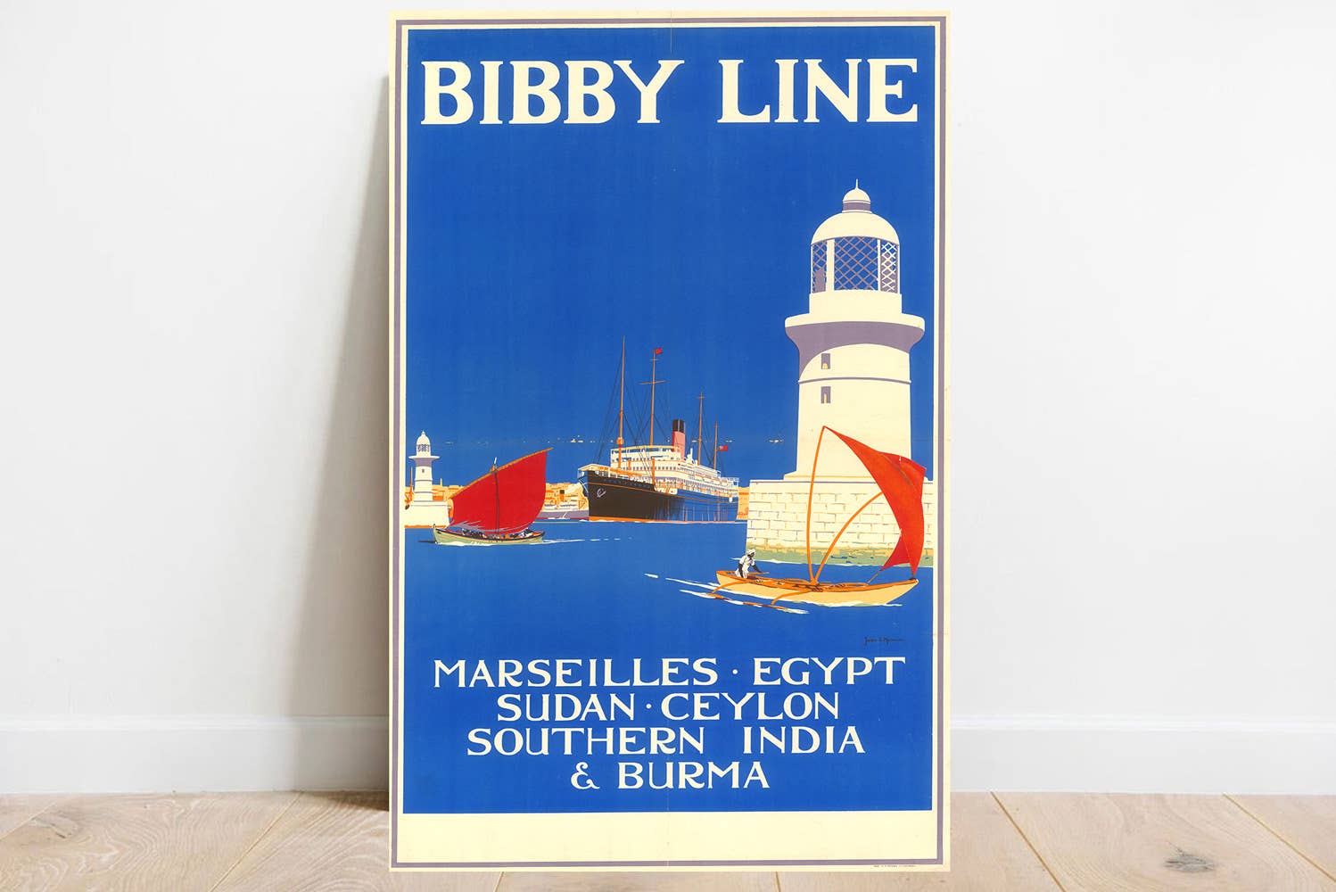 wallartgallery - Wholesale Poster - Bibby Line (vintage poster) 19300