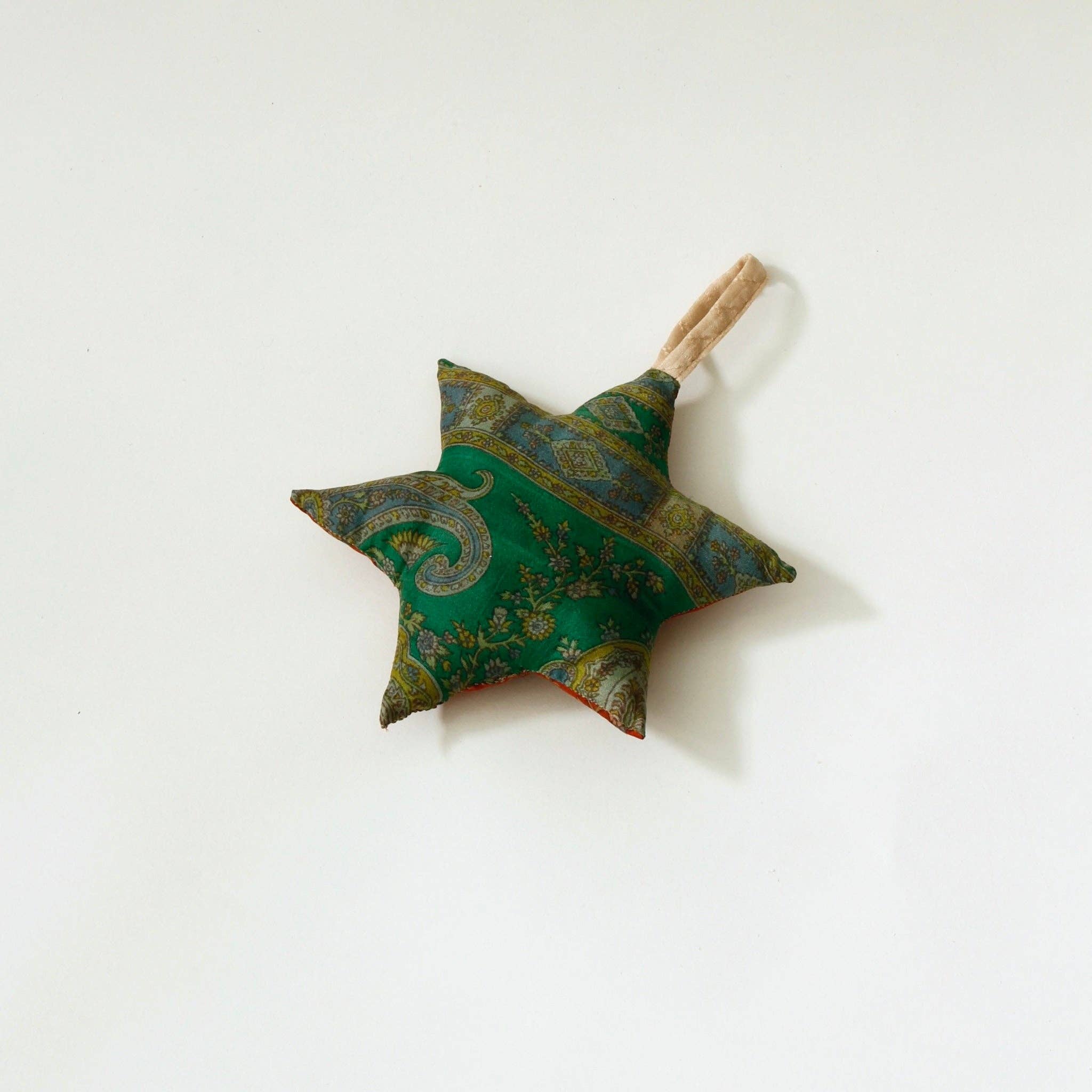 Nordstjerne - Wholesale Ornament - SUSTAIN vintage silk star, small7