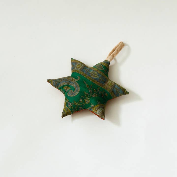 Nordstjerne - Wholesale Ornament - SUSTAIN vintage silk star, small7