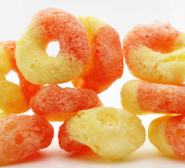 CARLA'S FREEZE DRIED TREATS LLC. - Wholesale Hard Candy - Freeze Dried Peach Rings1