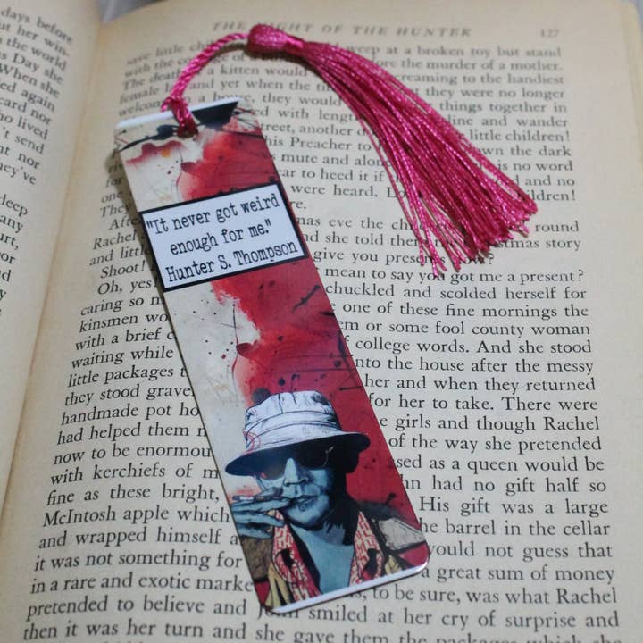 Hunter Thompson- it never got Weird enough// Metal Bookmark for wholesale by Raven Design