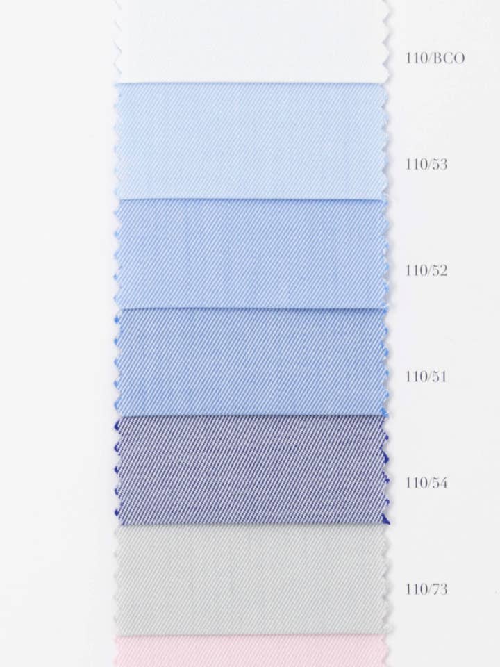 Angera Twill 100/2 fil retors. 100% coton de Bersini Fait main en Italie. pour la vente par HENRIK