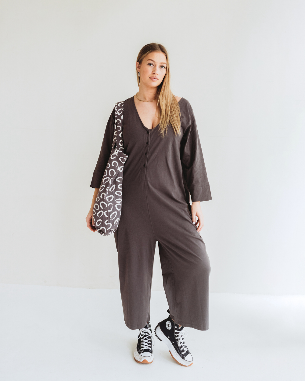 Mai Charcoal Jumpsuit for wholesale on Faire7