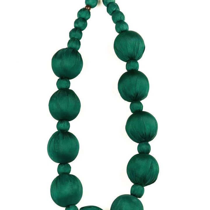 LOOM Fair Trade - Wholesale Beaded/Pearl Necklace - Linh silk 6 necklace0