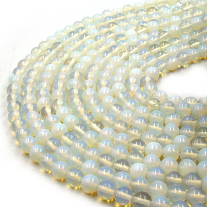 Only Beads - Wholesale Beads - Opalite Beads | Smooth Opalite Round Beads | 6mm 8mm 10mm 12mm2