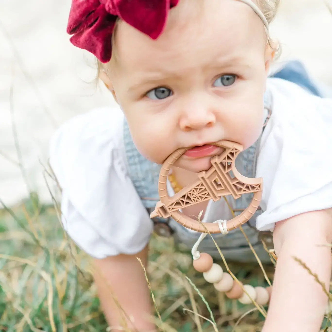 Gummy Chic – wholesale Teether (not clip-on) – Baby – Vintage-inspired Paris Tower Teether - Nursery Baby Gift3