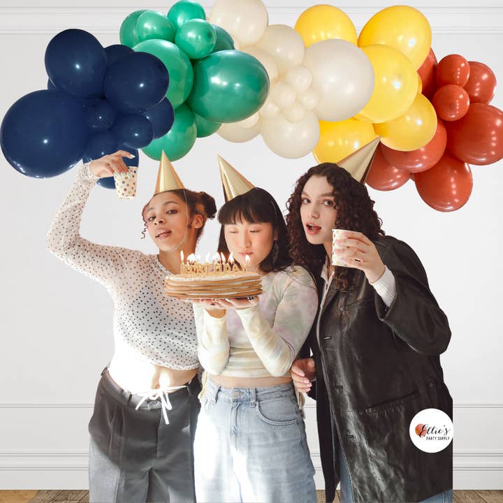 Ellie's Party Supply - Wholesale Balloon - Plaid Scarf Season Balloon Kit – Pre-Fall Garland Cluster1