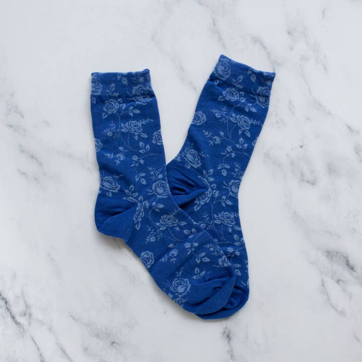 Tiepology - Wholesale Socks - Women's - Antique Rose Garden Casual Socks