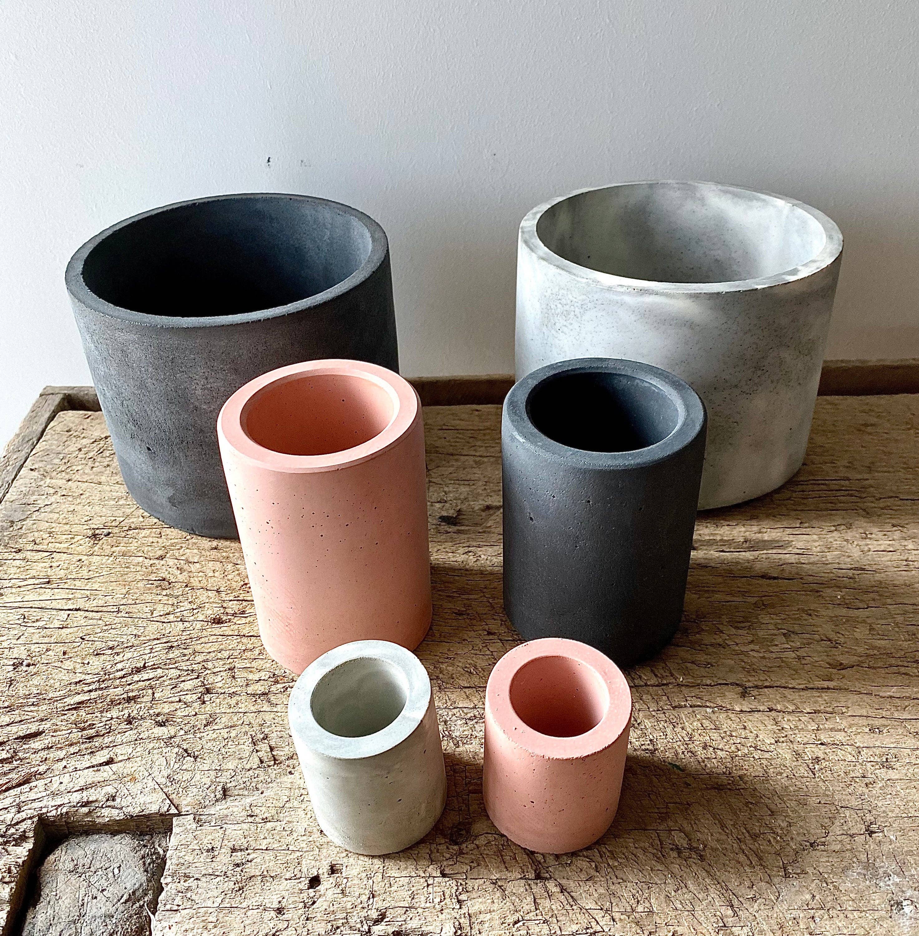 Concretely Co – Engroshandel Penne- og blyantholder – Pen Pot /Blyant Pot/Tandbørste Holder/Børste Holder/Redskab Pot3