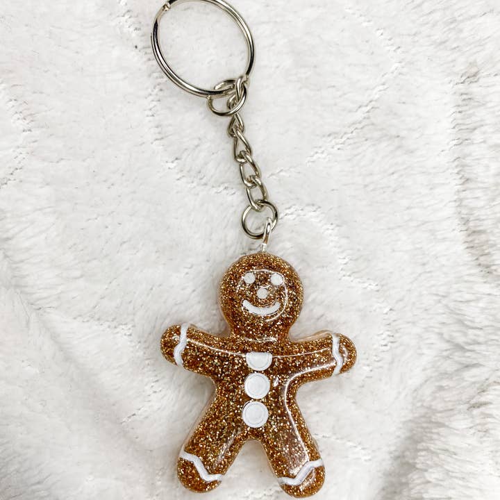 Gingerbread Man Keyring for wholesale by Trixie Crafts GB