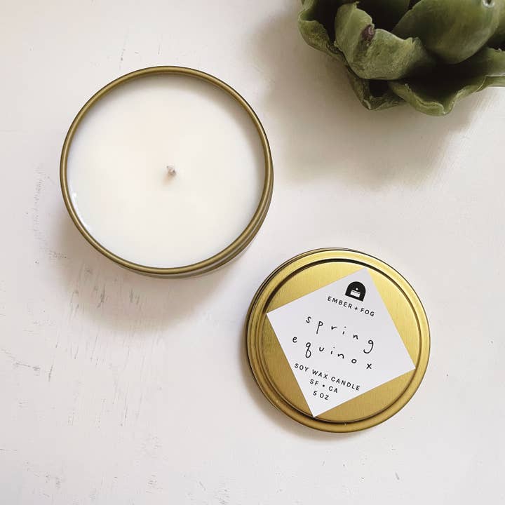 Spring Equinox - Bougie au soja de 5 oz (lot de 3) pour la vente par Ember + Fog