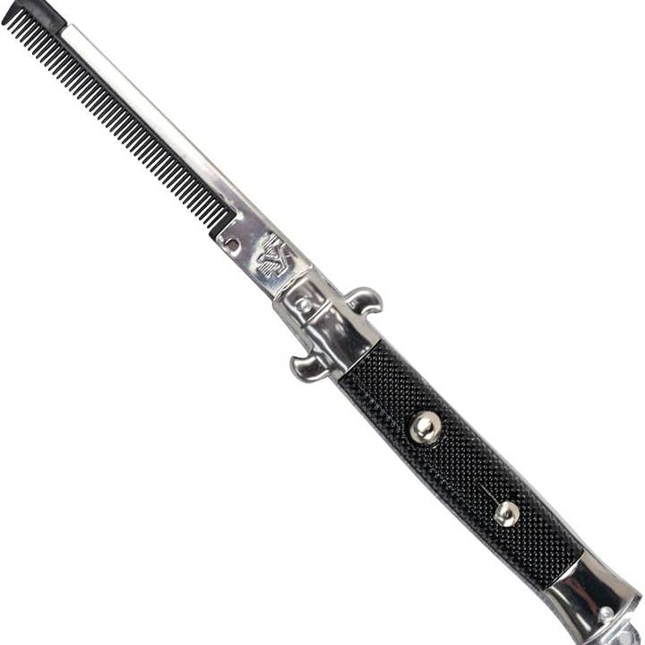 Square Deal Recordings & Supplies - Wholesale Hair Brush/Comb - Folding Pocket Comb - Switchblade Style - Novelty Gift Item