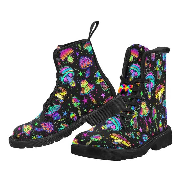 Men's Fungi Dreamscape Rave Boots for wholesale by Prism Raves