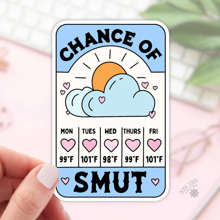 Chance of Smut Stickers / Bookish Stickers / Book Lover Gift for wholesale by Book Lover Merch Shop