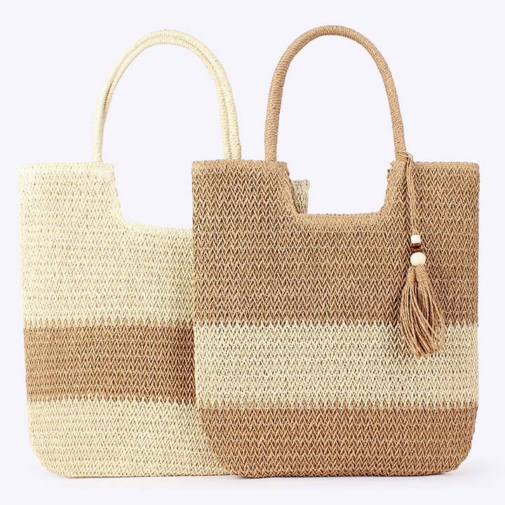 SIMPLE SOLID COLOR PAPER ROPE WOVEN BAG_CWAB4716 for wholesale by ACCITY