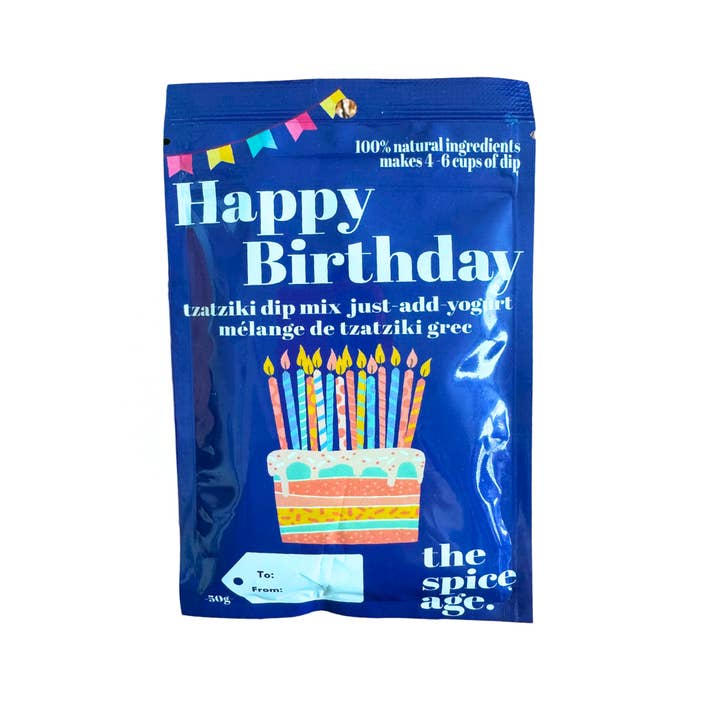 The Spice Age - Wholesale Birthday card - Birthday Cards - Send a Tzatziki Dip Mix! 1