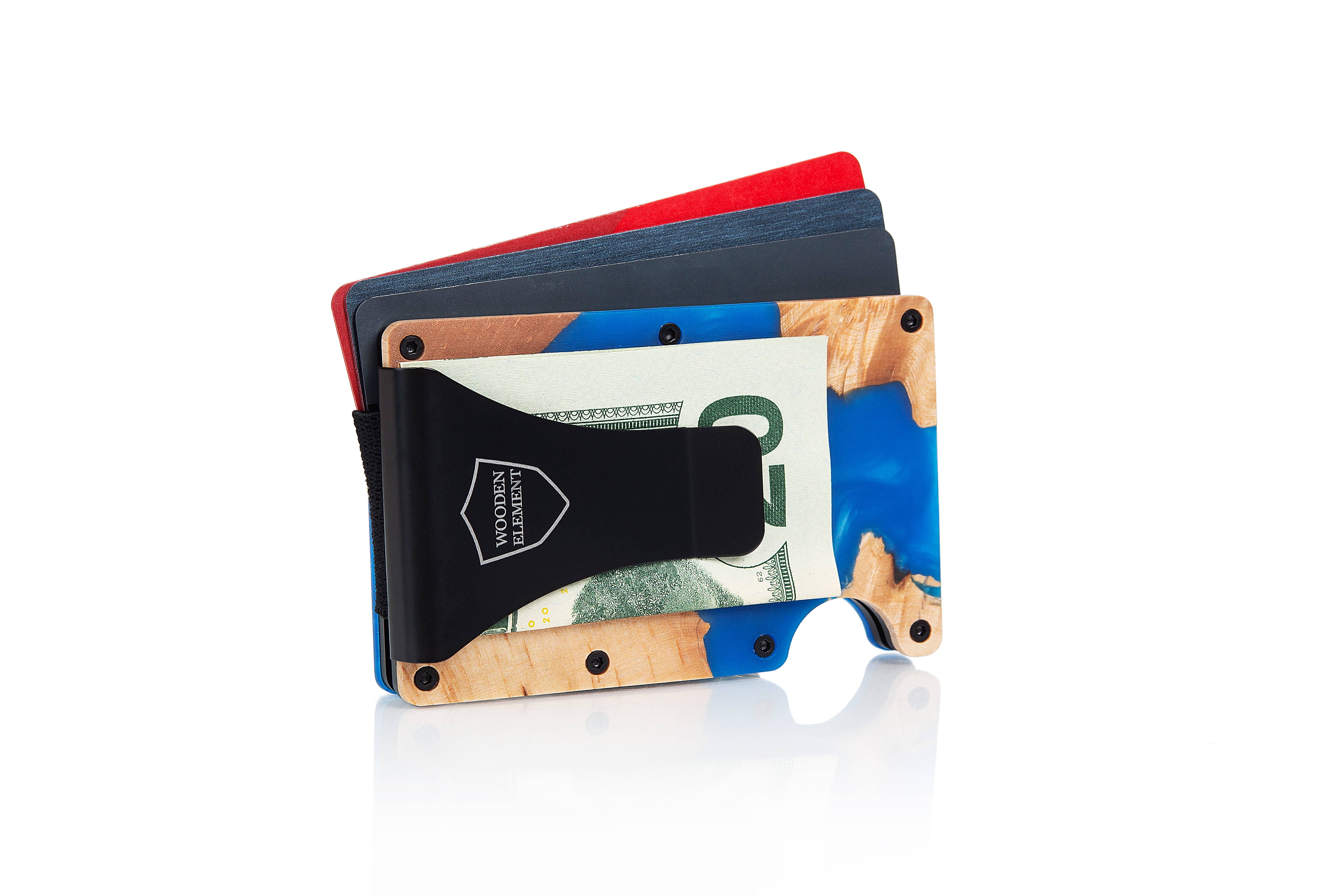 Wooden Element - Vente Portefeuille – unisexe - Portefeuilles intelligents en bois/résine - lot assorti de 1140