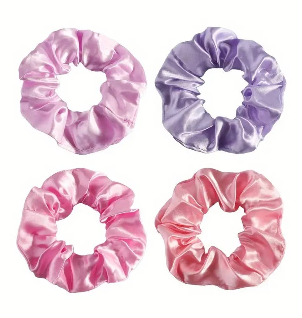 Kids4trendy - Wholesale Hair Tie - Scrunchies mix pink purple 40 pieces.1