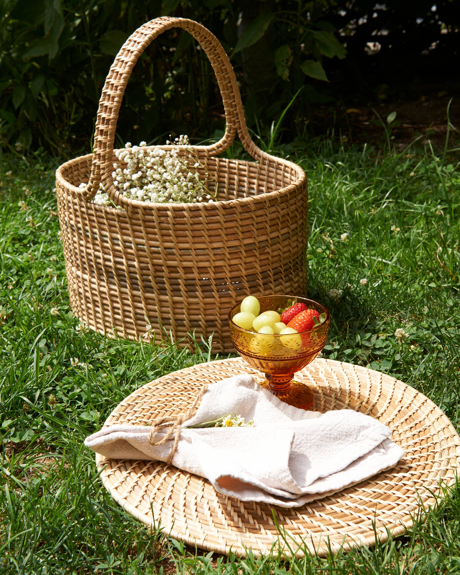 kubo - Wholesale Basket - Rattan Oval Market Basket3