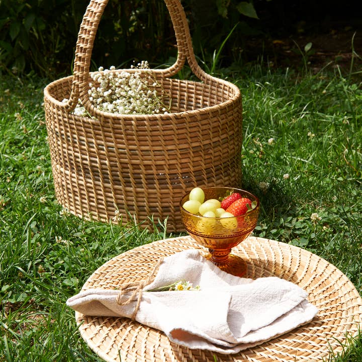 kubo - Wholesale Basket - Rattan Oval Market Basket3