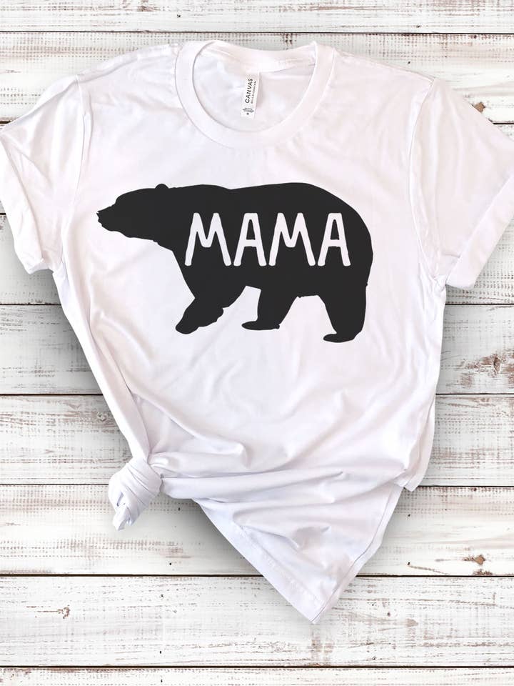 House Of Rodan - Wholesale T-Shirt (Graphic) - Women's - Mama Bear - Mama Bear Mom Mother Cute Silly Funny T-Shirt