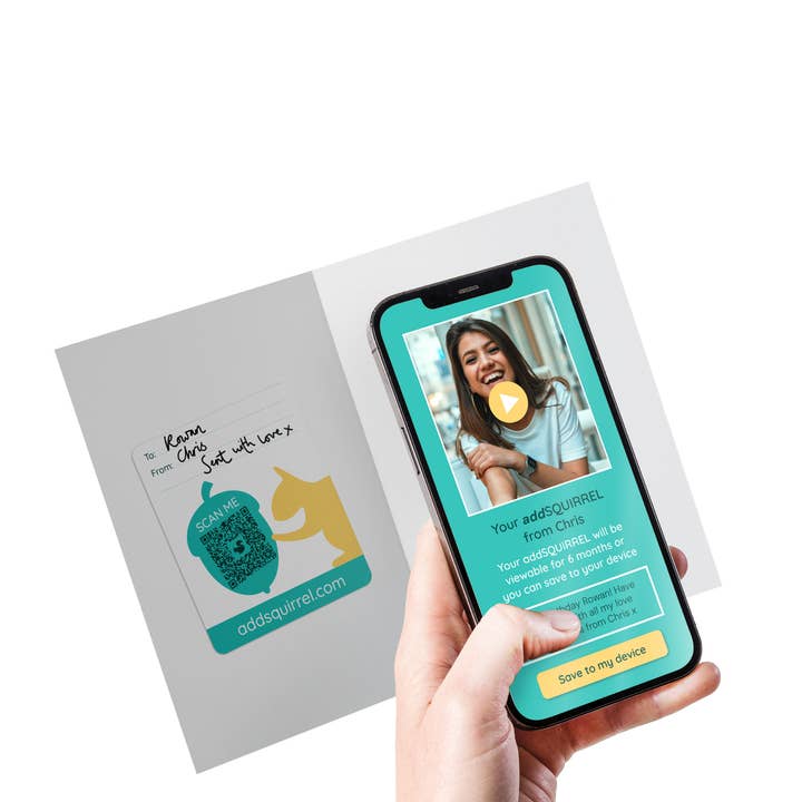 Jen Winnett Eco Artist - Wholesale Birthday Card - Starter Bundle 24 QR Greetings cards + video, photo or voice4