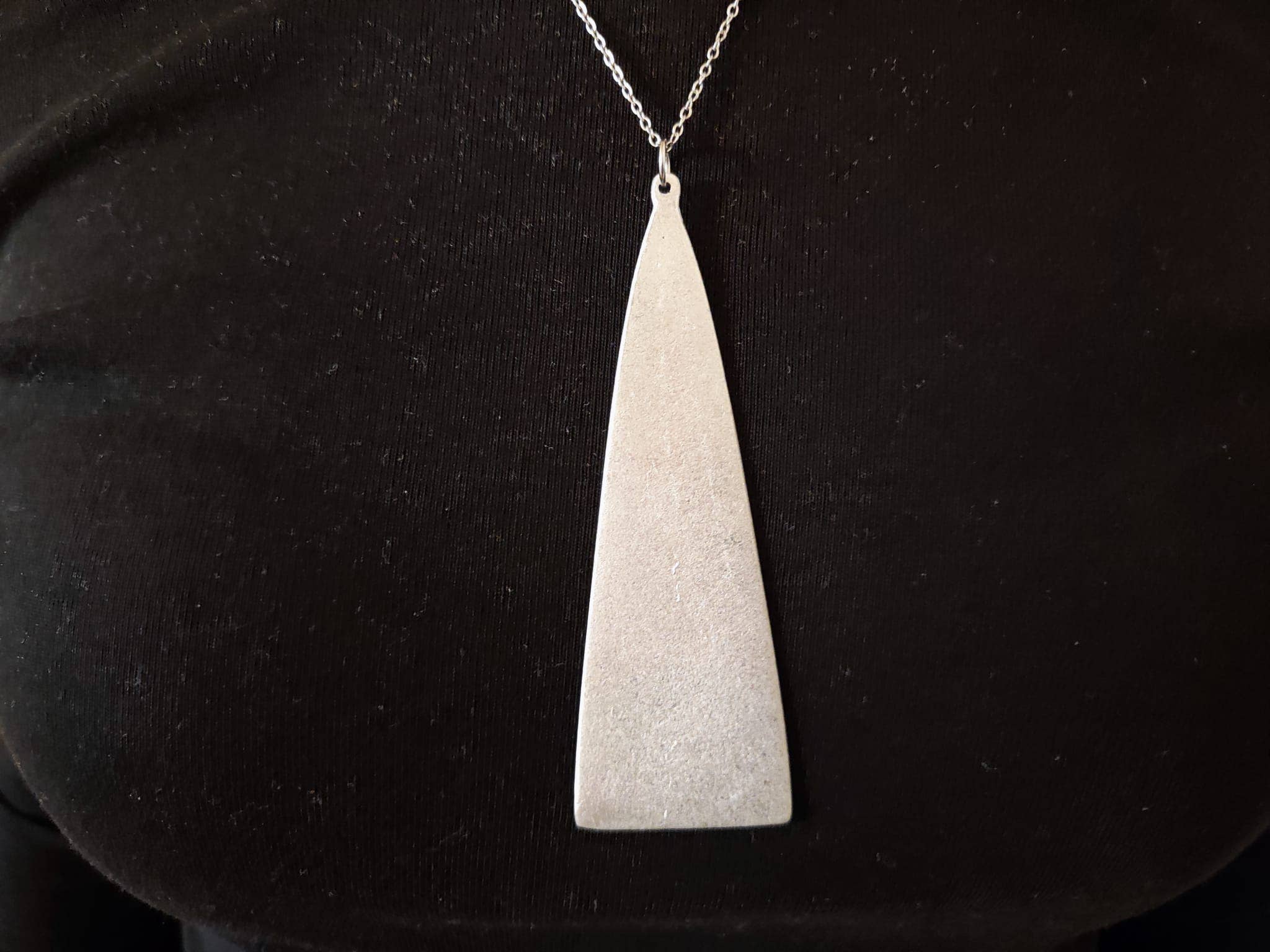 No War Factory s.r.l. - Wholesale Pendant/Charm Necklace - Recycled Aluminum Triangle Necklace | Handmade in Laos – No War Factory3