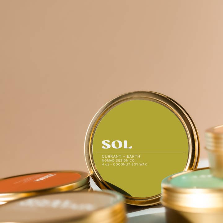 Nomad Design Co - Wholesale Travel candles - Sol Travel Tin Candle1