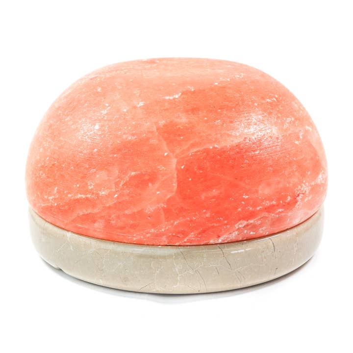 9" Himalayan Dome Lamp Tavera Stone Base w/ 25-Watt Bulb for wholesale by Himalayan Secrets