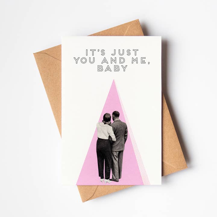 It's Just You and Me, Baby - Greeting Card for wholesale by Cassia Beck