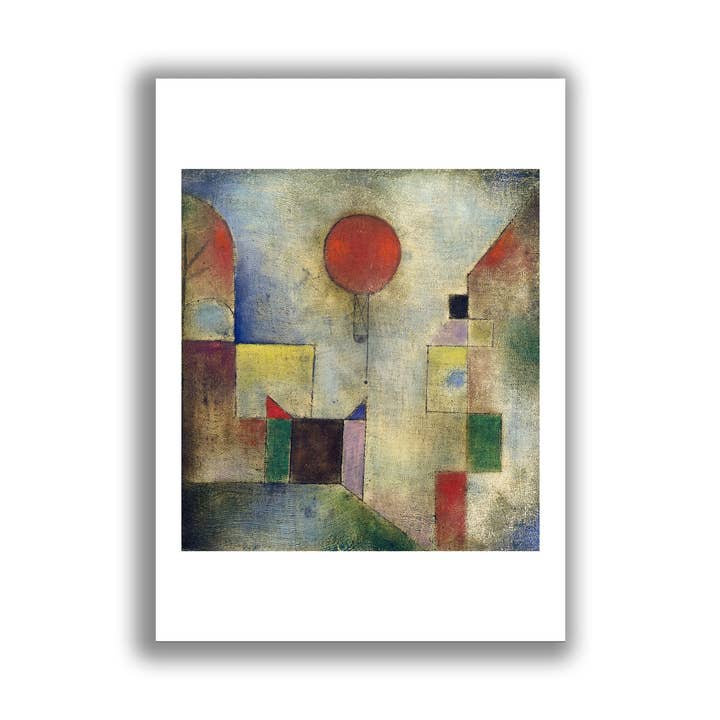 Fine art print The Red Balloon unframed wall art for wholesale by Go To Design