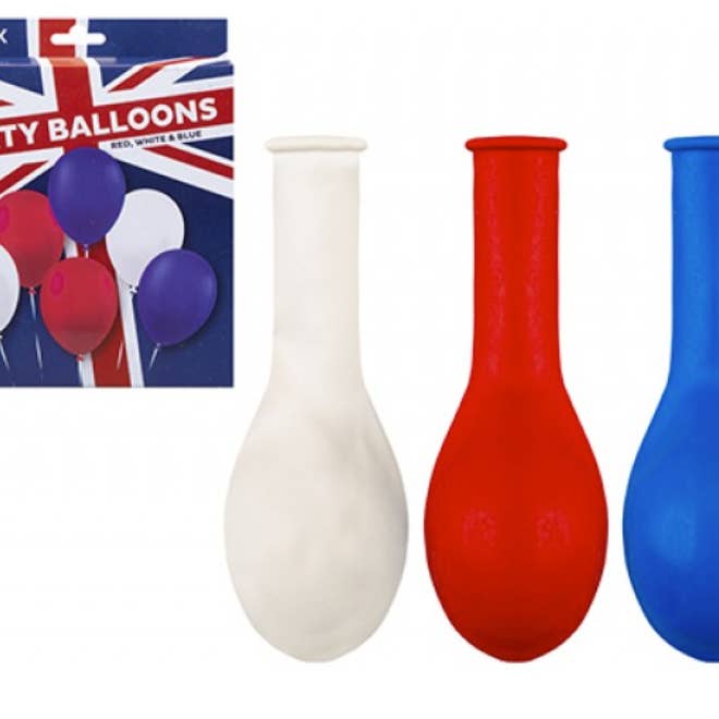 My Wholesale Warehouse - Wholesale Balloon - 12 Pack Union Jack Balloons - Kings Coronation