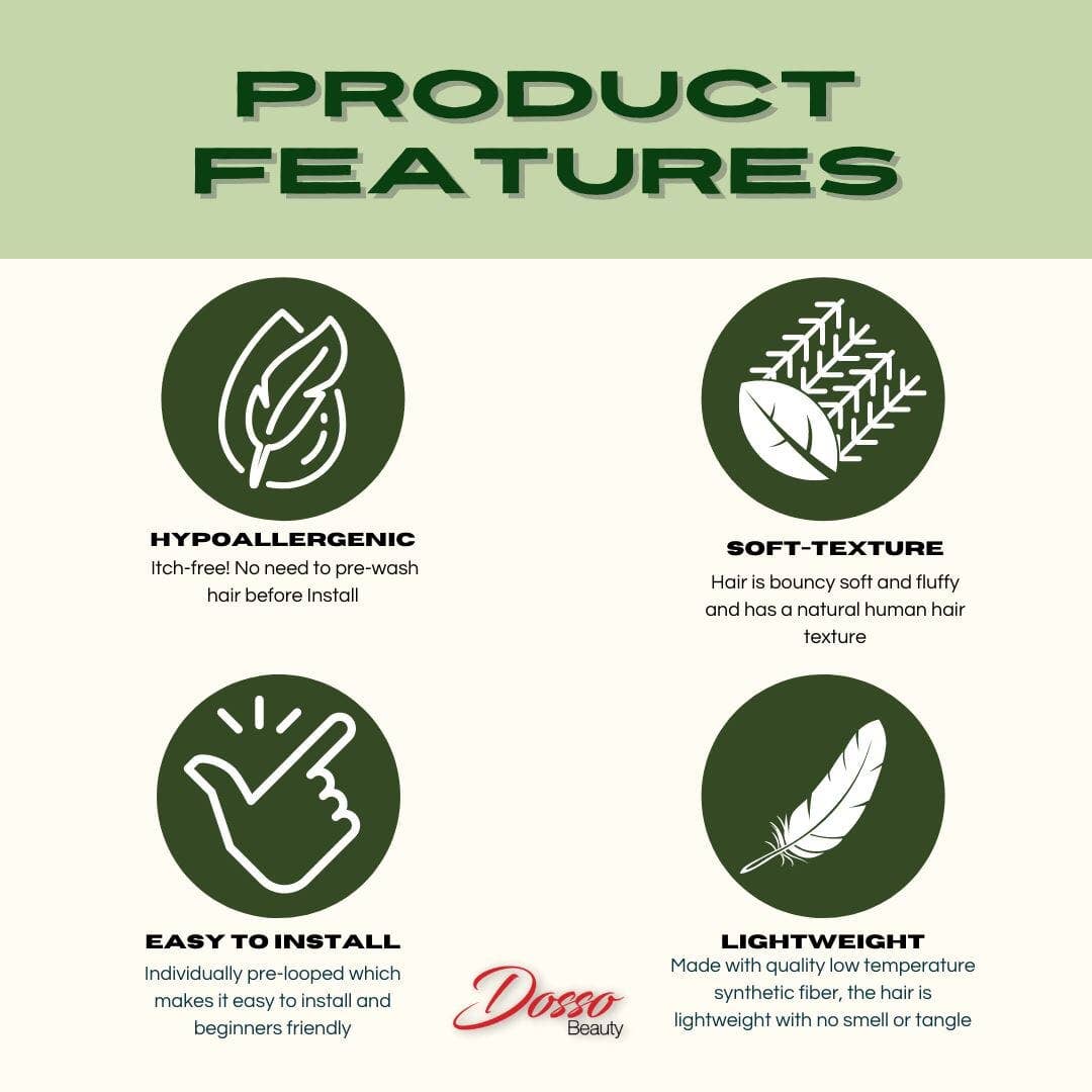 Dosso Beauty - Wholesale Hair Extensions - Soft Locs Kit10