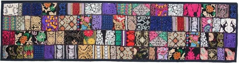 GYPSY STUDIO – Runner de mesa por atacado – Caminhos de Mesa Indianos Banjara Bordados à Mão Boémios1